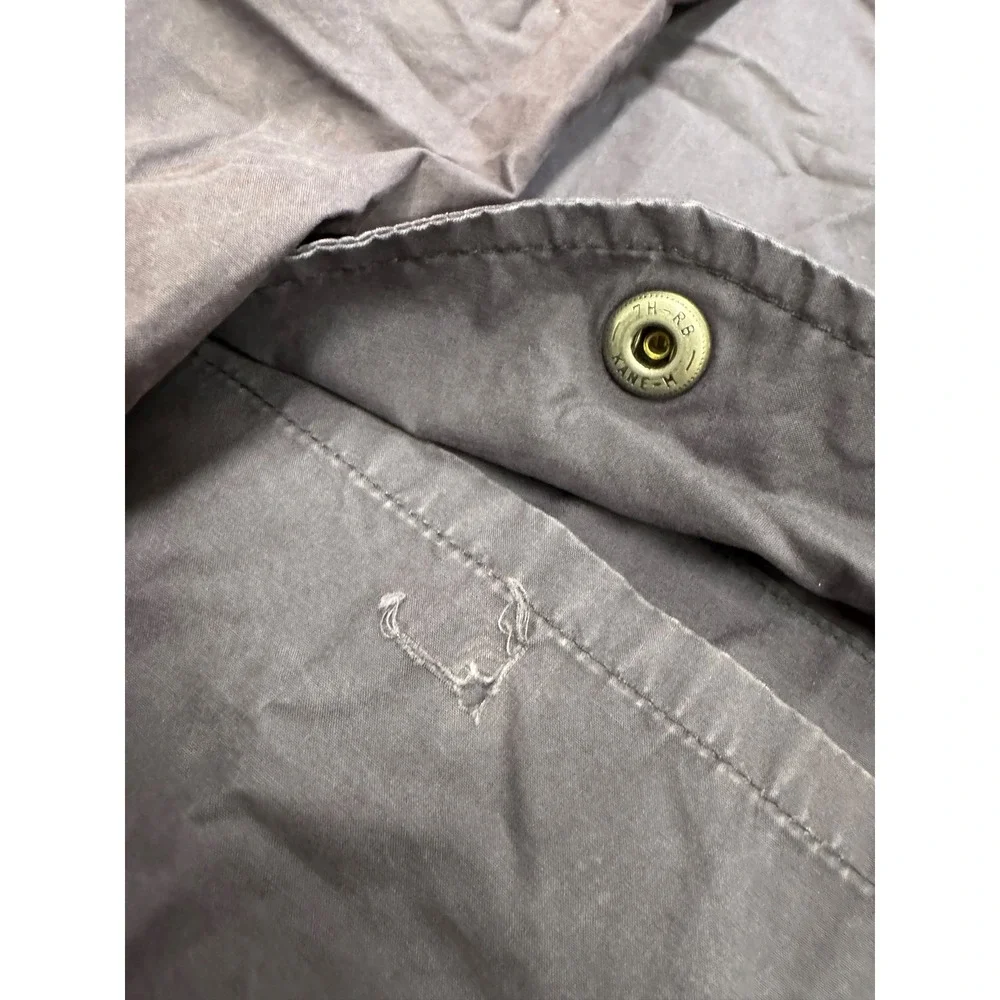 Polo Ralph Lauren Jacket Mens Large Purple Good Hooded Cotton Utility Field Coat